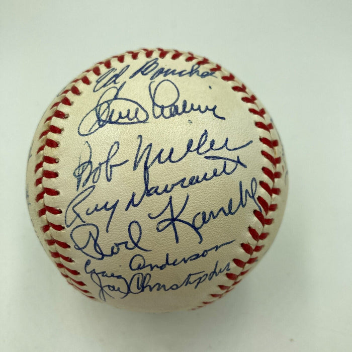 1962 New York Mets Inaugural Season Team Signed Baseball PSA DNA COA