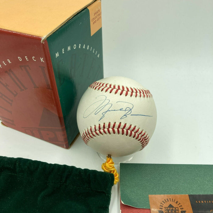 Stunning Michael Jordan Signed Autographed Baseball UDA Upper Deck COA & Box