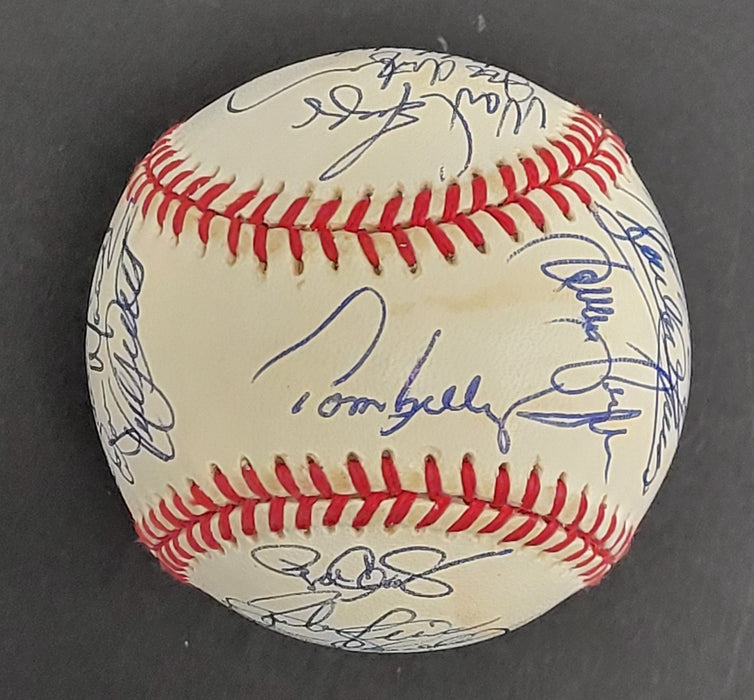 1992 All Star Game Team Signed Baseball Kirby Puckett Cal Ripken Jr. JSA COA