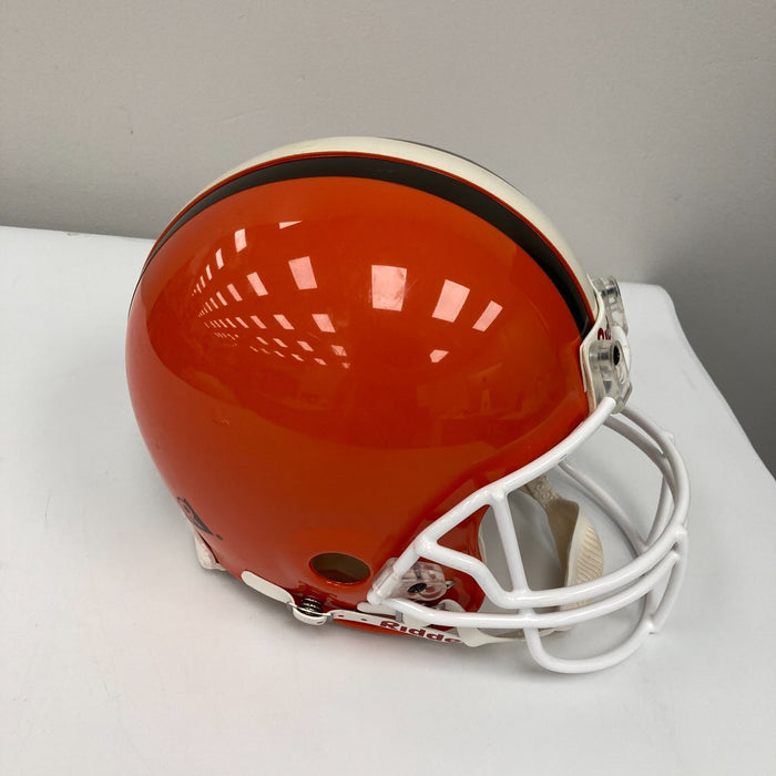 Jim Brown 2X MVP HOF 1971 ROY 1957 Signed Cleveland Browns Helmet PSA DNA & UDA
