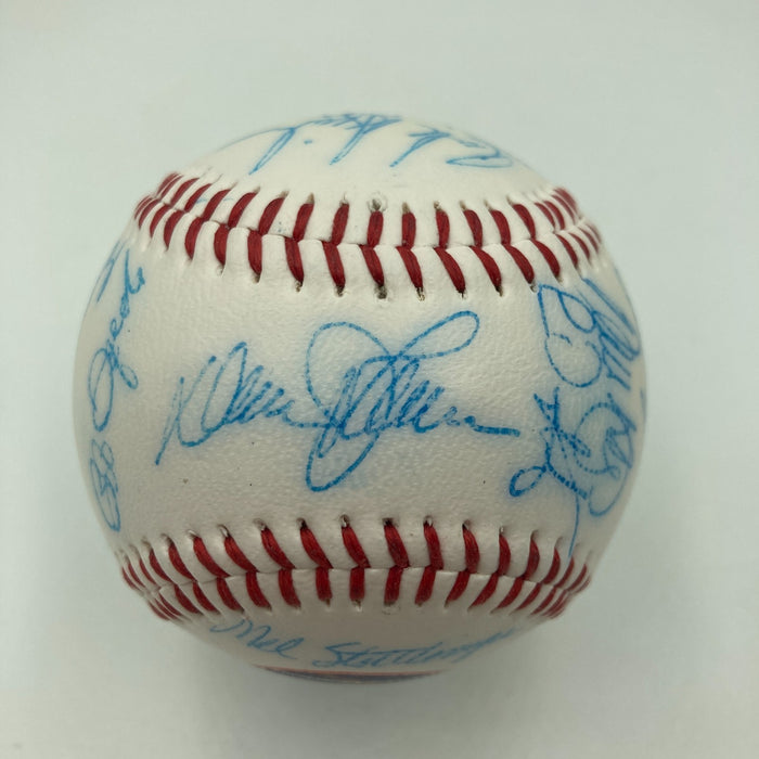 Vintage 1986 New York Mets World Series Champs Team Signed Baseball JSA COA
