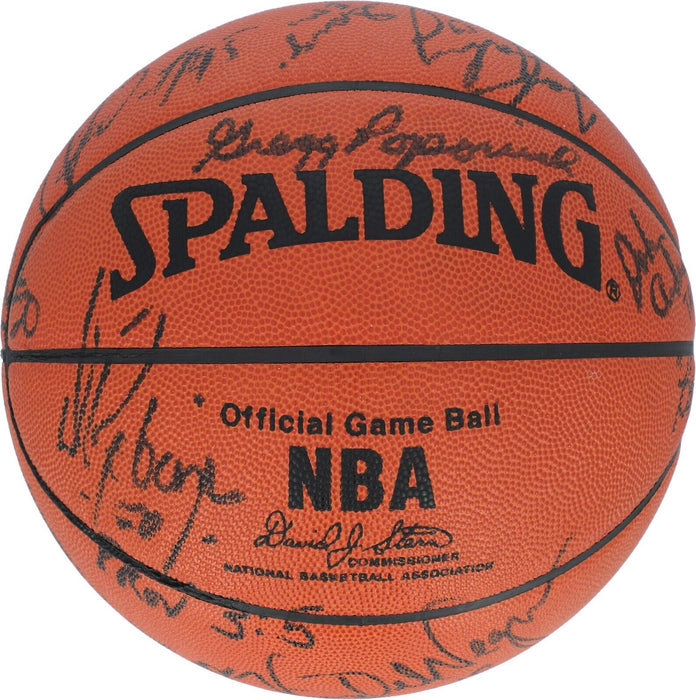 1994-95 San Antonio Spurs Team-Signed Spalding Official Game Basketball JSA COA