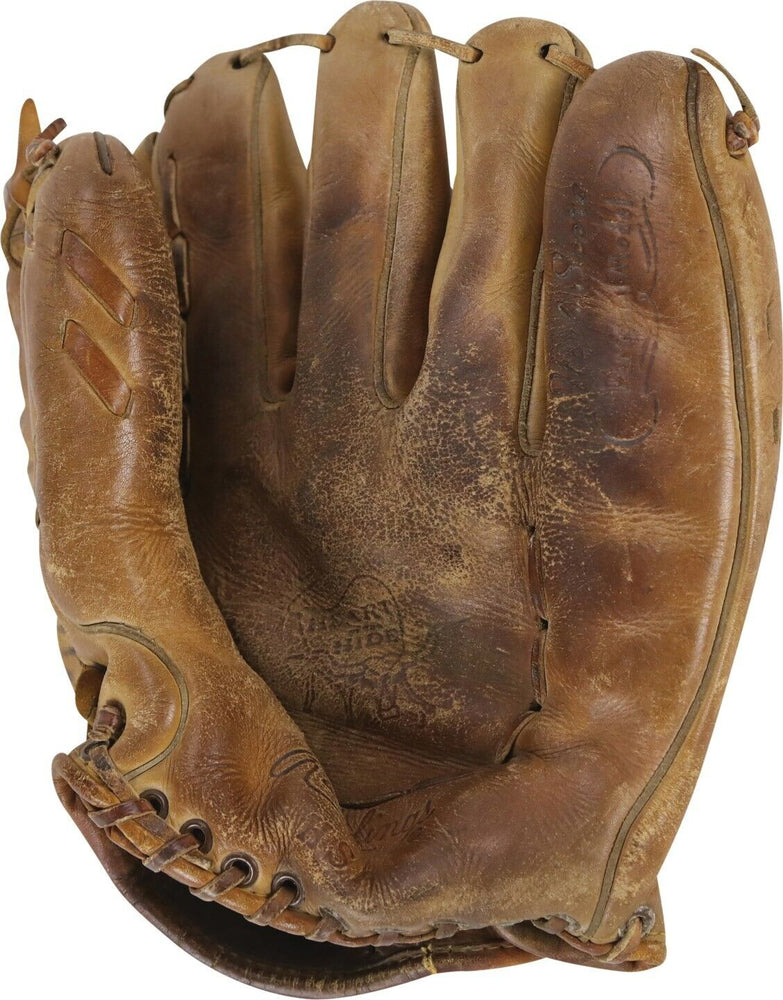 Bob Lemon Signed Game Used 1958 Rawlings Baseball Glove PSA DNA COA