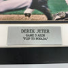 Derek Jeter Signed "The Flip" 8x10 Photo Steiner COA Auto Framed