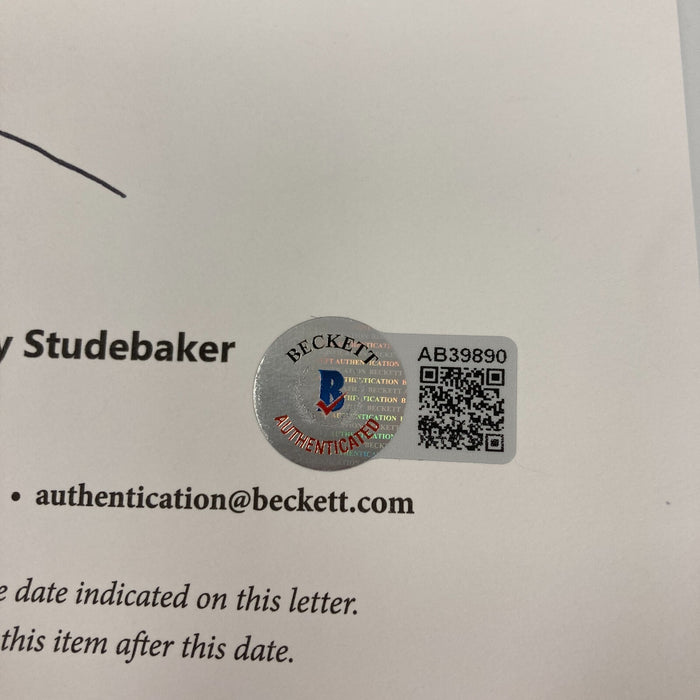 Tim Duncan Rookie 1996-97 Wake Forest Demon Deacons Signed Basketball Beckett