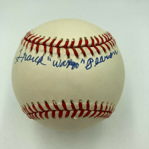 Frank Pearson Signed Official Major League Baseball Negro League Legend JSA COA