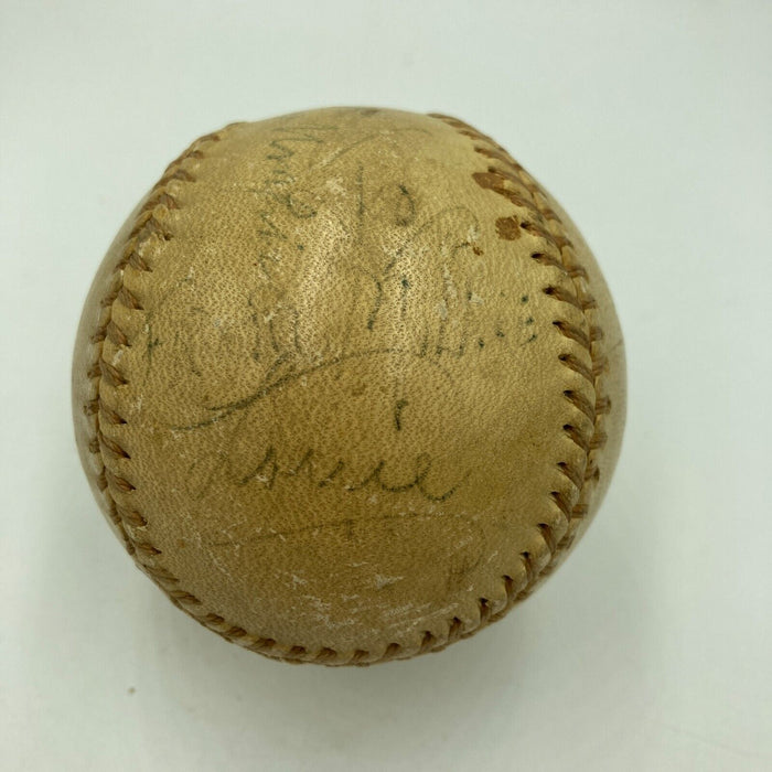 1944 World Series Game Used Baseball Signed By Umpire Tom Dunn JSA COA