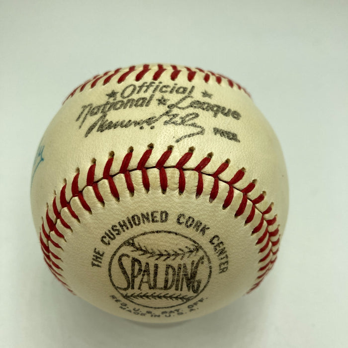 Rogers Hornsby Gil Hodges Casey Stengel Signed National League Baseball Beckett