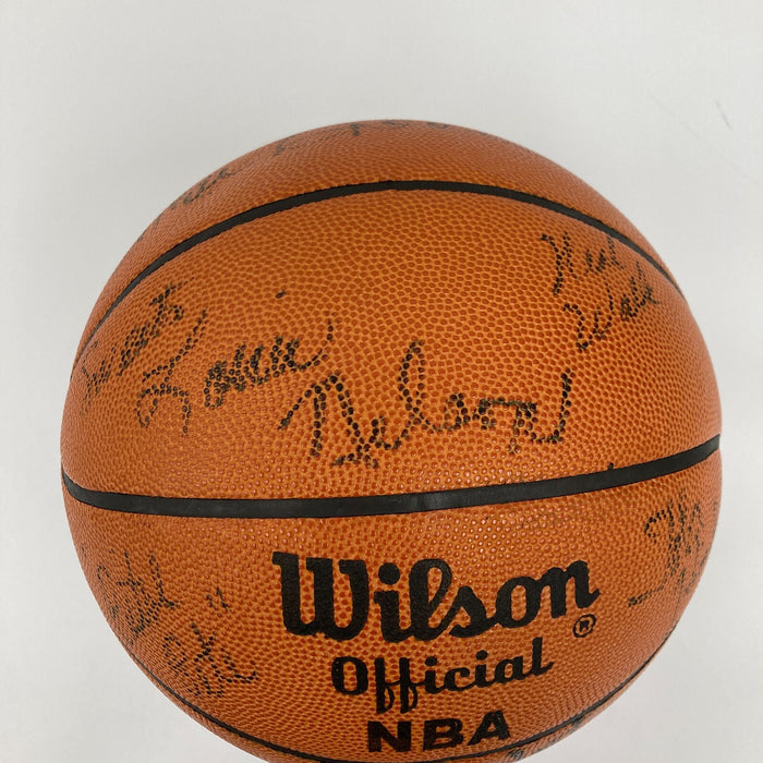 Pete Maravich Pistol Pete 1974-75 New Orleans Jazz Team Signed Basketball JSA