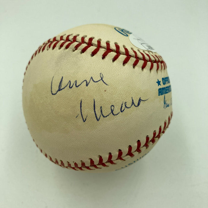 Stiller and Meara Jerry Stiller & Anne Meara Signed Autographed Baseball JSA COA