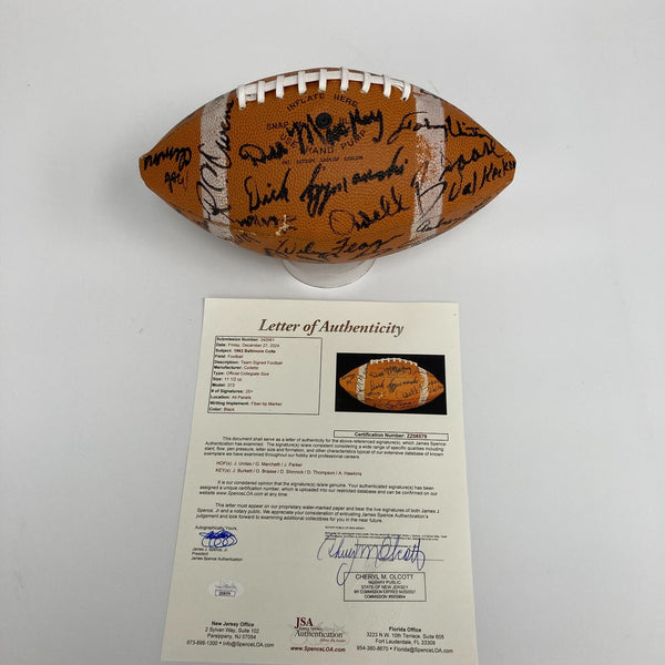 Johnny Unitas 1962 Baltimore Colts Team Signed Football JSA COA