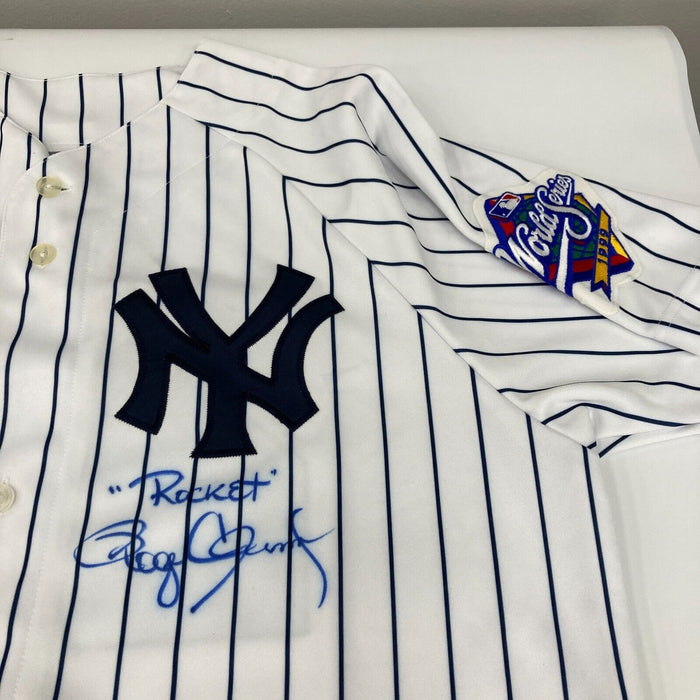 Roger Clemens "Rocket" Signed New York Yankees 1999 World Series Jersey JSA COA