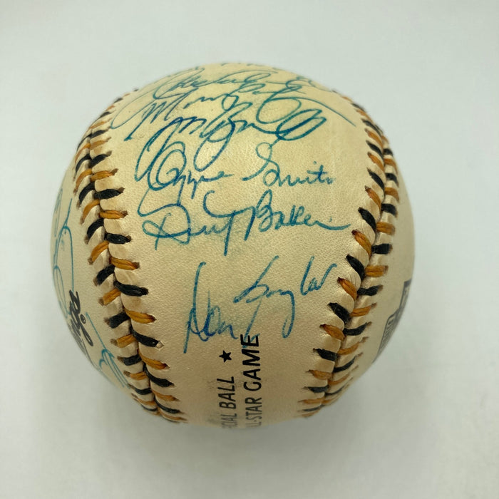 1994 All Star Game National League Team Signed Baseball Barry Bonds PSA DNA COA