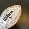 2002 Baltimore Ravens Team Signed Wilson NFL Football 50+ Sigs JSA COA