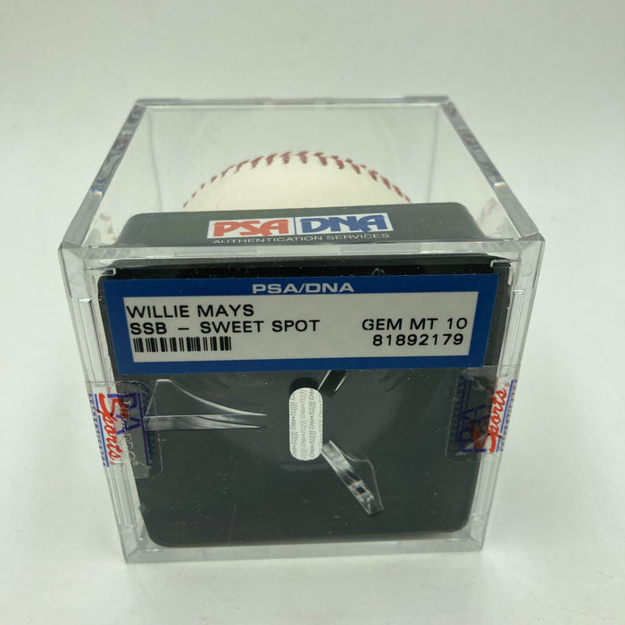 Willie Mays Signed Major League Baseball PSA DNA Graded 10 GEM MINT