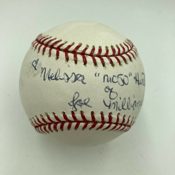 Melissa Hunter "Mojo" Joe Millionaire Signed MLB Baseball With JSA COA