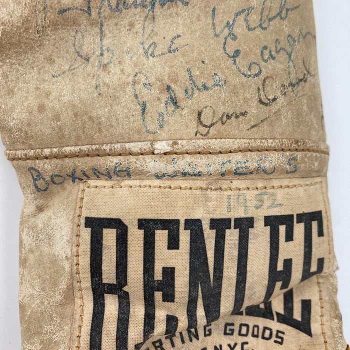 Abe Attell James Braddock Boxing Legends Signed Boxing Glove 23 Sigs JSA COA