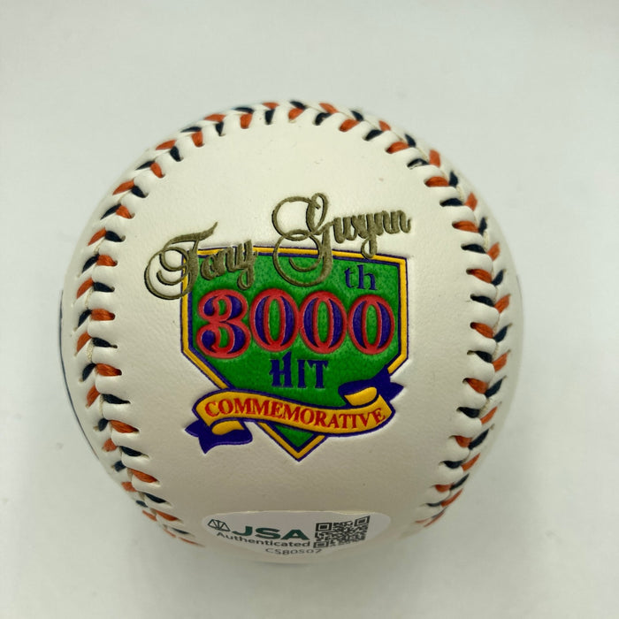 Tony Gwynn Signed 3,000 Hits Commemorative Baseball JSA COA