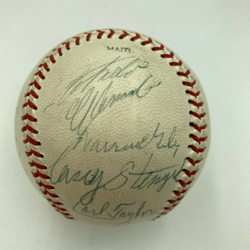 Roberto Clemente Sam Rice Joe Medwick Goose Goslin 1950s HOF Signed Baseball JSA