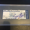 CODY BELLINGER SIGNED 1ST CAREER HOMERUN GAME AUTHENTIC TICKET SLABBED PSA/DNA