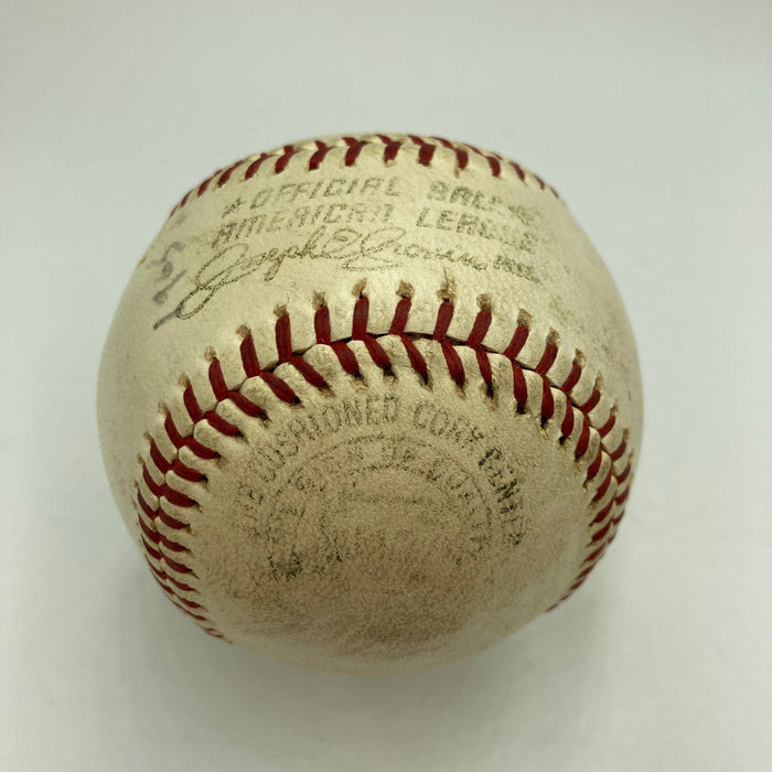 Mickey Mantle Playing Days Signed 1960's American League Joe Cronin Baseball JSA