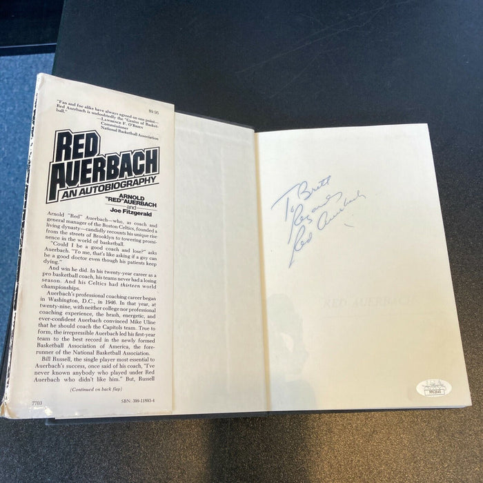 Red Auerbach Boston Celtics Signed Autographed Autobiography Book With JSA COA
