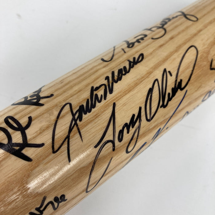 Minnesota Twins Legends Signed Bat 23 Sigs Paul Molitor Joe Mauer  Rod Carew JSA