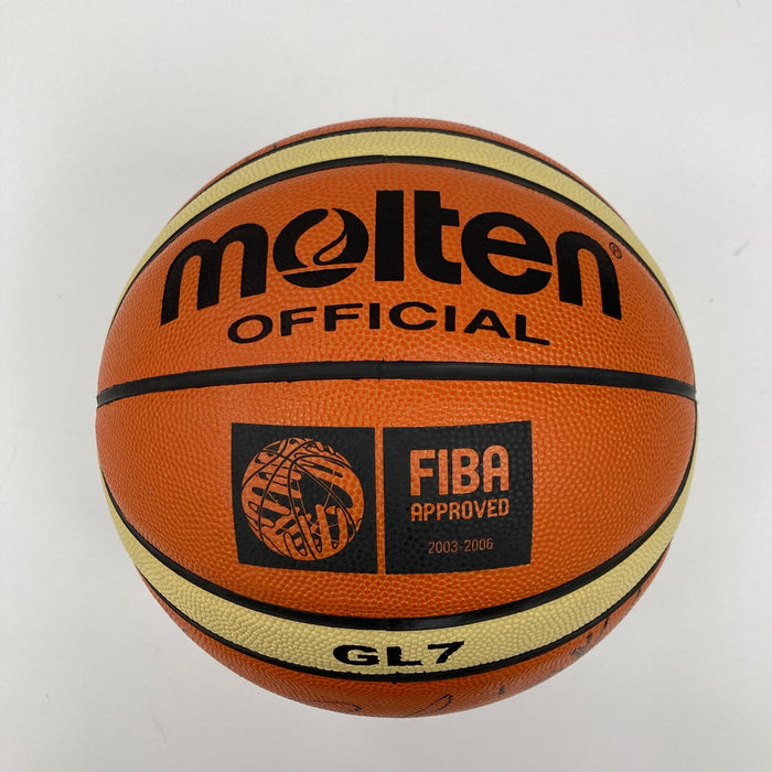 Kobe Bryant 2007 Team USA Signed Basketball 15 Sigs Olympics JSA COA