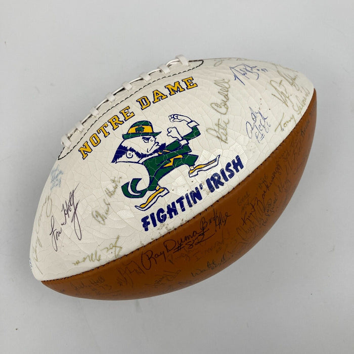 Notre Dame Fighting Irish Multi Signed Football With 134 Signatures! Beckett COA