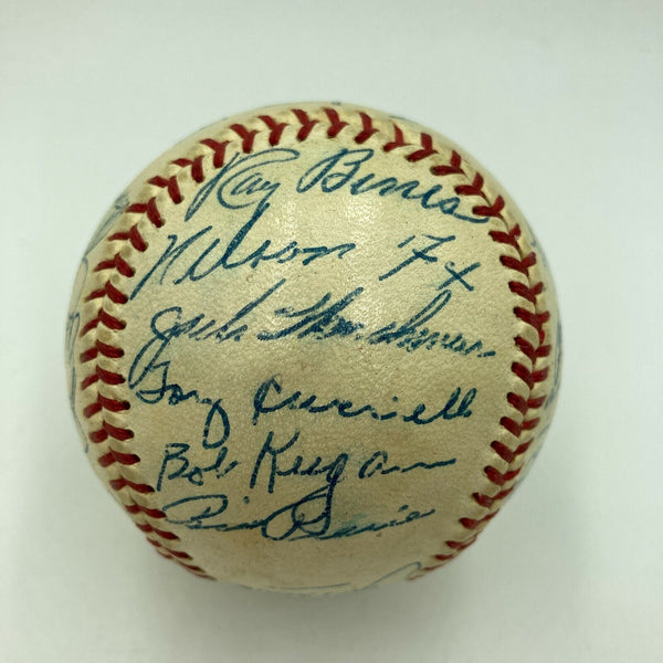 1954 Chicago White Sox Team Signed Autographed Baseball With Nellie Fox