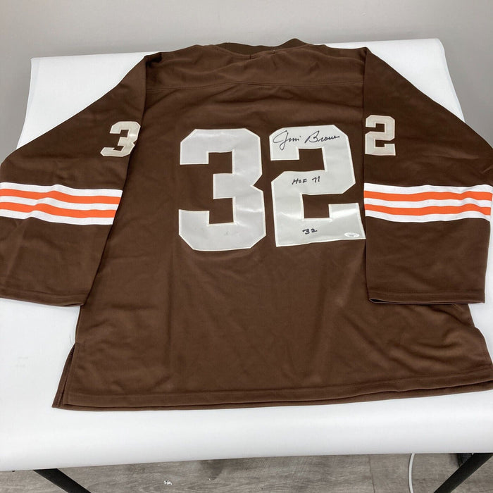 Jim Brown "HOF 1971, #32" Signed Cleveland Browns 1964 Jersey JSA COA