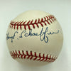 Harry Schaeffer Signed American League Baseball JSA COA New York Yankees