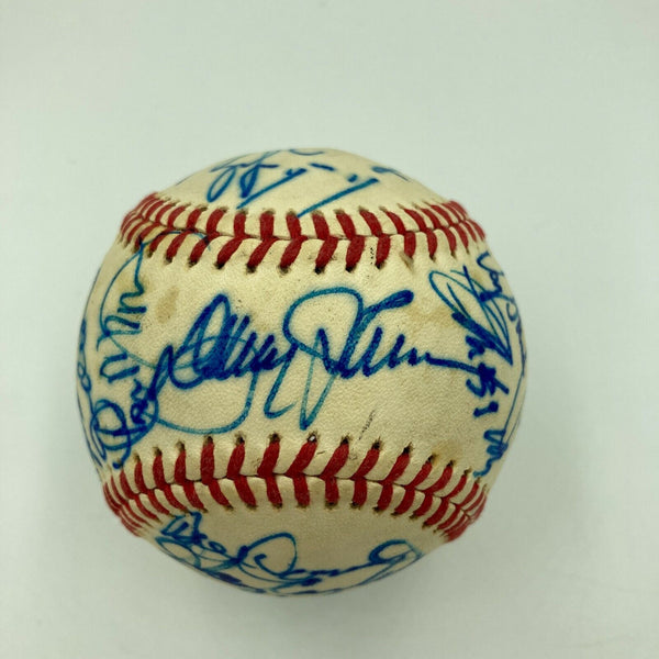 1985 New York Mets Team Signed National League Baseball With JSA COA