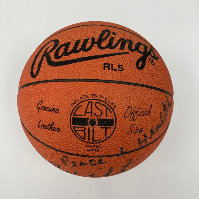 Wilt Chamberlain  "Peace & Health" Signed Vintage Rawlings Basketball PSA & BAS