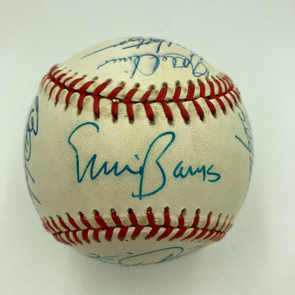 1969 Chicago Cubs Team Signed Baseball Ernie Banks Billy Williams JSA COA