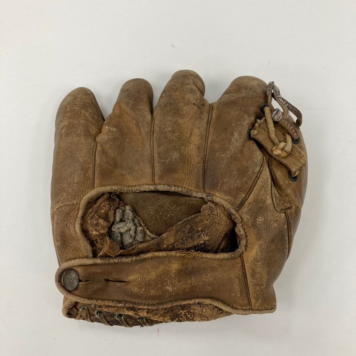 Billy Herman HOF 1975 Signed 1950's Game Model Baseball Glove JSA COA