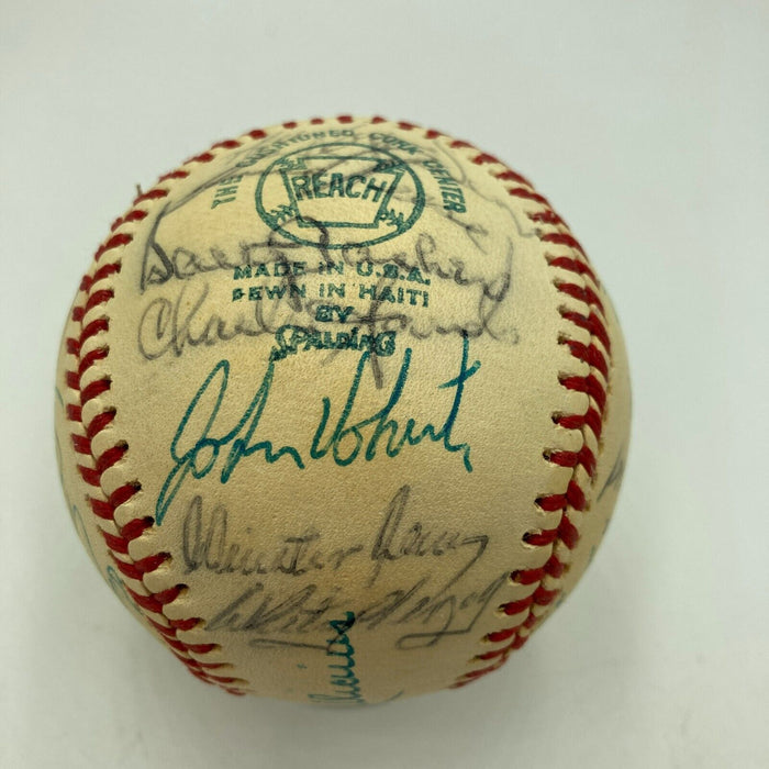 Nolan Ryan 1974 California Angels Team Signed American League Baseball JSA COA