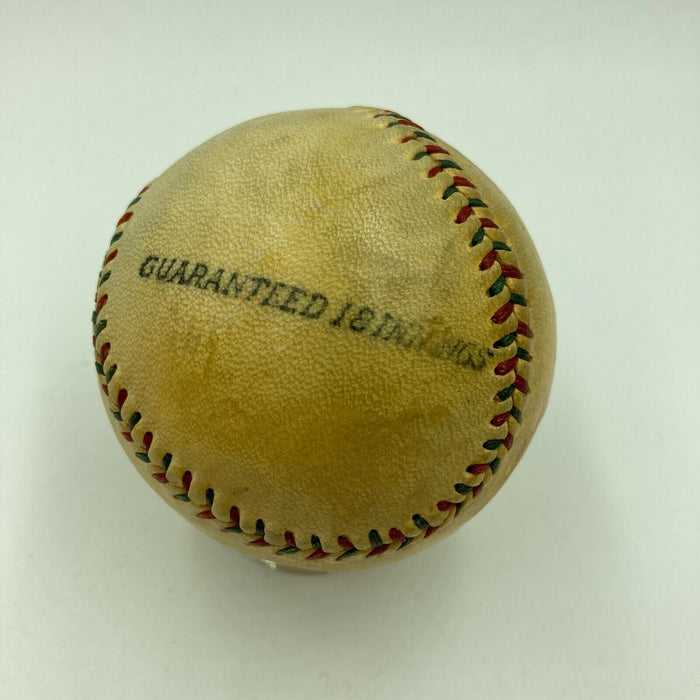 Extraordinary Mordecai "Three Finger" Brown Single Signed 1920s Baseball JSA COA