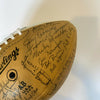 1973 Texas Longhorns SWC Champions Team Signed Football 50+ Sigs JSA COA
