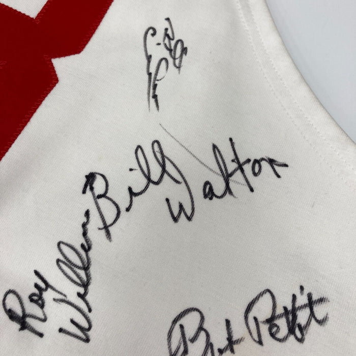 Incredible NBA Hall Of Fame Multi Signed Jersey With 64 Signatures JSA COA