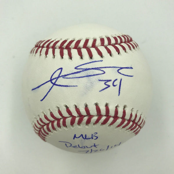 Andrew Susac Signed Major League Baseball Inscribed MLB Debut 7/26/14