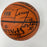 1987-88 Portland Trail Blazers Team Signed Game Used Spalding Basketball JSA COA