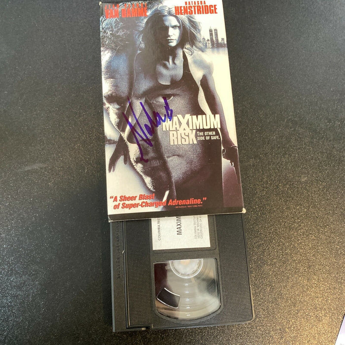 Natasha Henstridge Signed Autographed Maximum Risk VHS Movie With JSA COA