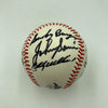 Hank Aaron Brooks Robinson Ron Santo Hall Of Fame Multi Signed Baseball