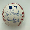 Stan Musial Bob Gibson Lou Brock St Louis. Cardinals HOF Signed Baseball JSA COA