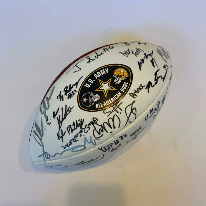 2015 U.S. Army All-American Bowl Team-Signed Football 49 Sigs Sam Darnold JSA