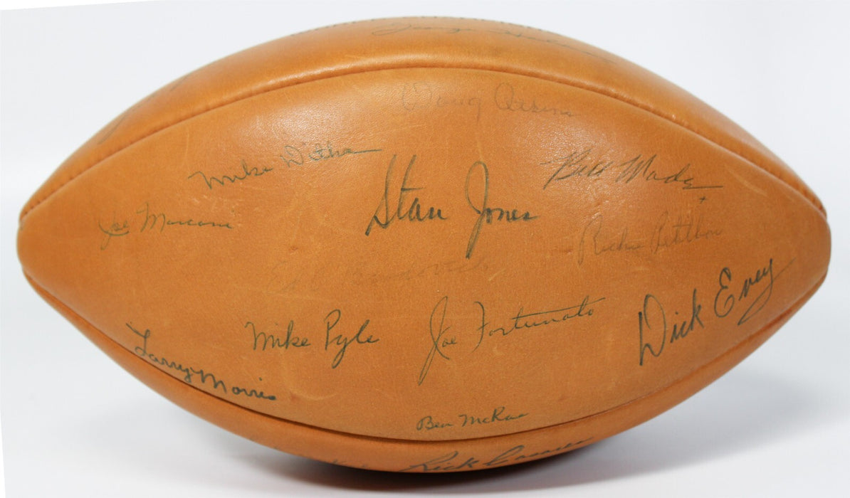 1963 Chicago Bears Super Bowl Champs Team Signed Vintage Football JSA COA