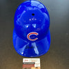 Alec Distaso Signed Full Size Chicago Cubs Baseball Helmet 1969 Cubs JSA COA