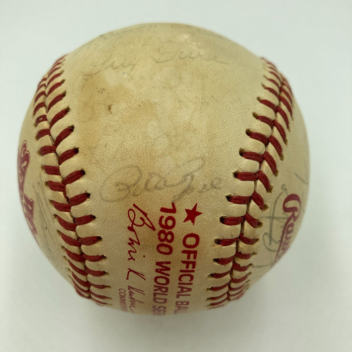 1980 Philadelphia Phillies World Series Champs Team Signed Baseball With JSA COA