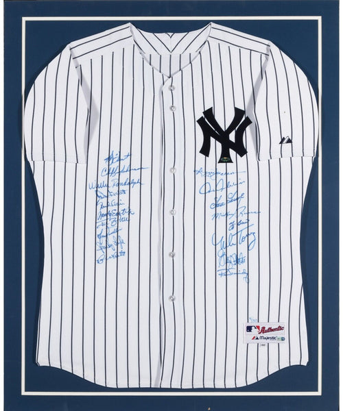 1977 & 1978 New York Yankees World Series Champs Team Signed Jersey Steiner COA